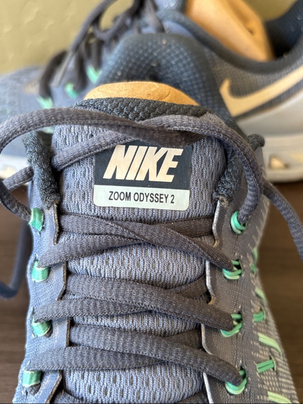 Nike Zoom Odyssey 2‎ Blue White Swoosh Running Shoe Sneaker Size 8.5 - Picture 7 of 10